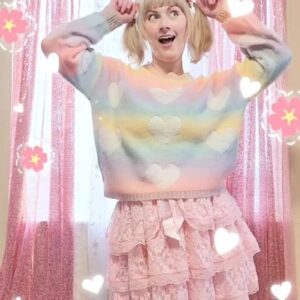 Tara-Nicole Azarian Instagram - 🦄🧁Pastel sweater vibes🧁🦄 
#sponsoredbyHT #HTFxAugustMustHaves  #hottopic 
.
.
●●●●
Clothes: @hottopic 👑
My FUN account: @taracosplay ❤
●●●●
●●●●
#htfxpride #HTFanatic #htfandom #softgirl #disabledcosplayer #disabledmodel #disabledandhot #disabilitypride #actuallyautistic #ambulatorywheelchairuser #ehlersdanlossyndrome #mastcellactivationsyndrome #disabledandcute #officialtaracosplay #scoliosis #womenwithadhd