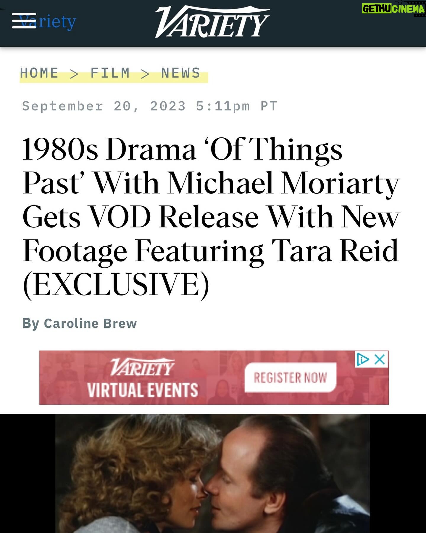 Tara Reid Instagram - Thanks @variety Really excited for people to see me in a completely different role. This dramatic piece began filming in 1985 and wrapped in 2022. ‘Of Things Past’ is on @amazonprime now. Enjoy 🎥