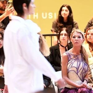 Tara Reid Instagram - Has the most amazing time @veganfashionweek thanks so much for having me again in your front row, so happy to see my friend @derekwarburton 

Hair & Makeup 💄 @matthewpaulmurray 
Outfit @maisonpriveepr_la @chereshnivska 
Bustier @joannahadfield by @coletteonsunset 

#VeganFashionWeek #TaraReid #downtownLA 
#models #vegan