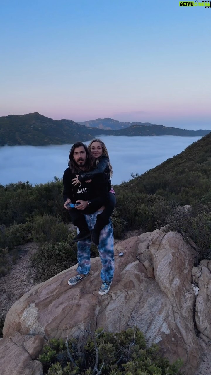 Tara Strong Instagram - My first drone boomerang shot with my love @morewillie 🩵🩵 #malibu