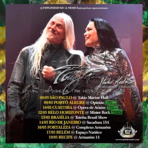 Tarja Turunen Instagram - Wow, Brazil! The Belo Horizonte, Curitiba and Porto Alegre shows are sold out! 
Grab a ticket for one of the other dates before they are gone!