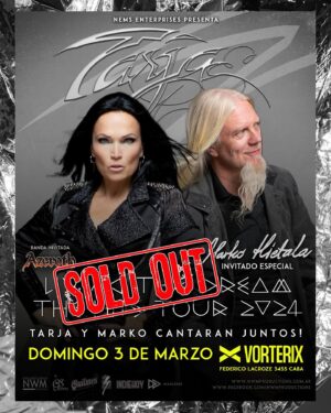 Tarja Turunen Instagram - I am getting super excited about my journey to South America for the tour that starts already next week! Yeah!! Few meet&greets still are available for these shows and the tickets are running fast for the tour. Buenos Aires, Curitiba and Porto Alegre are sold out. I hope to see you there rocking with me. Thank you for the opportunity! ♥️🤟🏻 @marko_hietala_official #livingthedream #thehitstour
