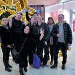 Tarja Turunen Instagram - It has become a tradition for me to visit Gallery Santovka shopping in Olomouc during my Christmas tours. Its nativity scene is pretty impressive and this time I added a miniature of @brucedickinsonhq to there!!! ♥️🤟🏻There is a little “me” as well singing on the main square of Olomouc city. It was also lovely to meet up with my fans. Tonight I will sing for you Olomouc!!! ♥️ @santovkaolomouc Pictures by George @pragokoncert.cz