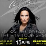 Tarja Turunen Instagram - Armenia, Cyprus, Georgia and Kazakhstan! We are very happy to announce four shows as part of the Living The Dream - Summer 2024 Tour! First time ever for Tarja in your beautiful countries! You don’t wanna miss this! See you in: 13.06.24 Yerevan, Armenia - Platform 15.06.24 Limassol, Cyprus - Opus 17.06.24 Tbilisi, Georgia - Monohall 19.06.24 Almaty, Kazakhstan - Ayenderi Ticket links: https://tarjatour.com/