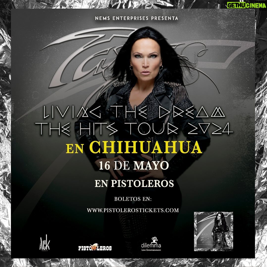 Tarja Turunen Instagram - Chihuahua, Mexico! One more date has just been added to the Living The Dream - The Hits Tour 2024. Tickets link in stories.