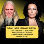 Tarja Turunen Instagram - CURITIBA! Special STAGE EXPERIENCE! Very limited amount of tickets on sale. STAGE EXPERIENCE - UMA EXCLUSIVA E INESQUECÍVEL EXPERIÊNCIA QUE LEVA VOCÊ AO PALCO DA TARJA E MARKO HIETALA! Assistir a um show dos nossos ídolos é sempre inesquecível. Porém, já pensou em tem uma experiência ainda mais incrível com Tarja e Marko Hietala? O show da lendária dupla terá uma oportunidade única de você ficar bem perto dos artistas. Essa é a STAGE EXPERIENCE. Uma área exclusiva reservada DENTRO DO PALCO, com vista privilegiada tanto para os músicos quanto para a plateia. ➡️Arraste para o lado para ver a experiência completa. (Imagens meramente ilustrativas, para ter uma ideia do stage Experience). O ingresso STAGE EXPERIENCE inclui: - Entrada antecipada; - Acesso a um bar especial e exclusivo; - Stand de merch exclusivo. *Os ingressos são limitadíssimos, pelo preço promocional de R$500,00 1kg de alimento não perecível. Lote único. Para que a sua experiência seja a melhor possível, atente-se às regras para adquirir a esse ingresso: - Pontualidade é essencial. É imprescindível chegar às 18h30. O não cumprimento do horário acarretará na impossibilidade de usufruir desse benefício; - O Stage Experience não é Meet & Greet. Ele é um ingresso para um setor do show, no caso, o palco. Caso queira adquirir o Meet & Greet acessar o link: https://shop.tarjaturunen.com/tickets - Caso já tenha adquirido ingresso para outro setor, não é possível fazer a troca para o Stage Experience. 🎟️ Adquira em https://bilheto.com.br/comprar/1806/tarja