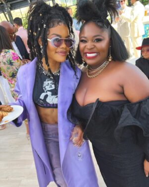 Tarriona Ball Instagram - #ROCNATION BRUNCH. @kellyrowland that is All. 🤣🥹 Thank you so much. This was one of the most beautiful rooms to be in. #Grammyweek @thamakeupartist 🍫 @mzbeejoness 👑