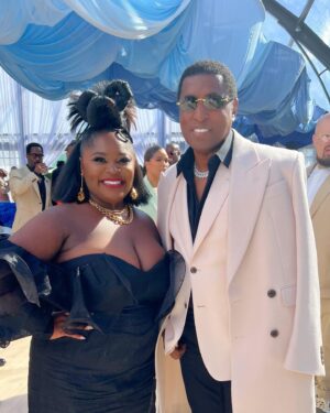 Tarriona Ball Instagram - #ROCNATION BRUNCH. @kellyrowland that is All. 🤣🥹 Thank you so much. This was one of the most beautiful rooms to be in. #Grammyweek @thamakeupartist 🍫 @mzbeejoness 👑