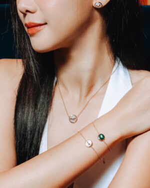 Tasha Low Instagram - Spreading joy and vibrant energy with every dot! ✨ Capture the youthful and playful spirit of the Pom Pom Dot Collection 💎 @Pomellato #Pomellato #PomPomDot