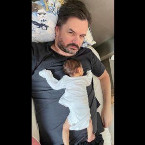 Tasie Lawrence Instagram - Happy Anniversary to the best husband and father out there. One of the reasons I fell in love with you was because you were such a wonderful Dad to your first born, so It was a no brainer to have little Charlie with the best Dad there is. (I promise this is genuine and you won’t find out I’ve murdered my husband or anything a week after posting this)