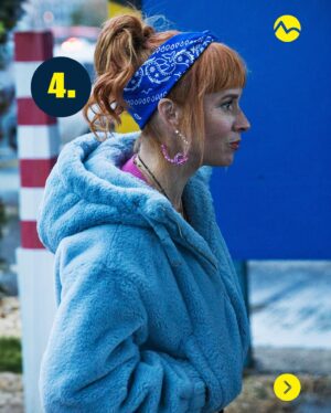 Tatiana Pauhofová Instagram - Bez extravagantných outfitov Nikol by to predsa nebolo ono! 👗 Ktorý by ale podľa vás už nemala nikdy vyťahovať zo šatníka? 😄 Dajte vedieť v komentári 👇

🔹 Premiérovú časť sledujte v pondelok o 20:30 na Markíze a už teraz na @voyo.sk 

#tvmarkiza #voyo #vynimocnanikol #serial #tanapauhofova #outfit