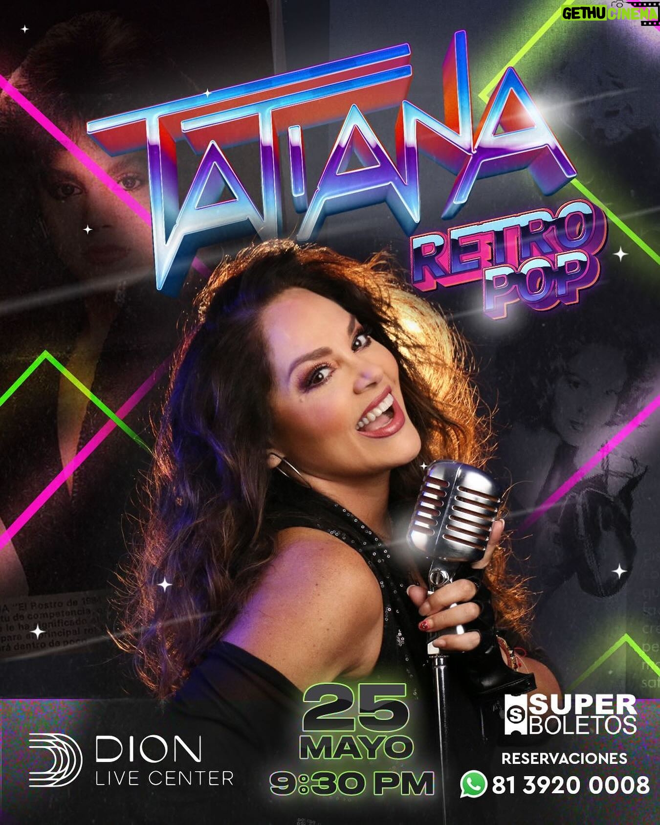 Tatiana Instagram - Este 25 de Mayo , #showretropop seguimos festejando 40 aniversario de carrera con mi música de los 80’ y 90’s , ¡No falten! @dionlivecenter