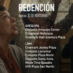 Tatiana Astengo Instagram - Es HOY! Estreno de la película REDENCION @pelicularedencion Dirigida por @miguelbarredadelgado Aquí tienen las salas! Una historia que no te dejará indiferente. Vamos al cine y luego me la comentan 😉 Importante : Ir los primeros días… de lo contrario la sacan. 🤷🏽‍♀️