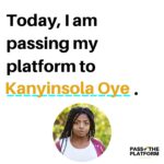 Tatiana Maslany Instagram - Our young people are stepping up and leading the world to a place free of police violence and racial inequity. Today I am joining #PassThePlatform to center the voices of young Black leaders. Please meet Kanyinsola @shola.child @passtheplatform