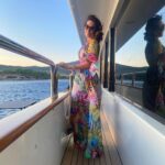 Tatiana Stefanidou Instagram - Στην πιο yachting βάπτιση ever! @kellyxini 💙🩵🩷#yachting# yachtinglife #yachtinglifestyle @saltwater_gr