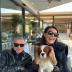 Tatiana Stefanidou Instagram - Καλημέρα και καλό σκ σε όλους! Αγκαλιά με το πιο χαϊδεμένο παιδι 🐶 της @katko_styles που θέλει μόνο τη μαμά του. Η pic από τη φωτογράφο της παρέας @christygef 🤎#dogsofinstagram #cavalierkingcharlesspaniel