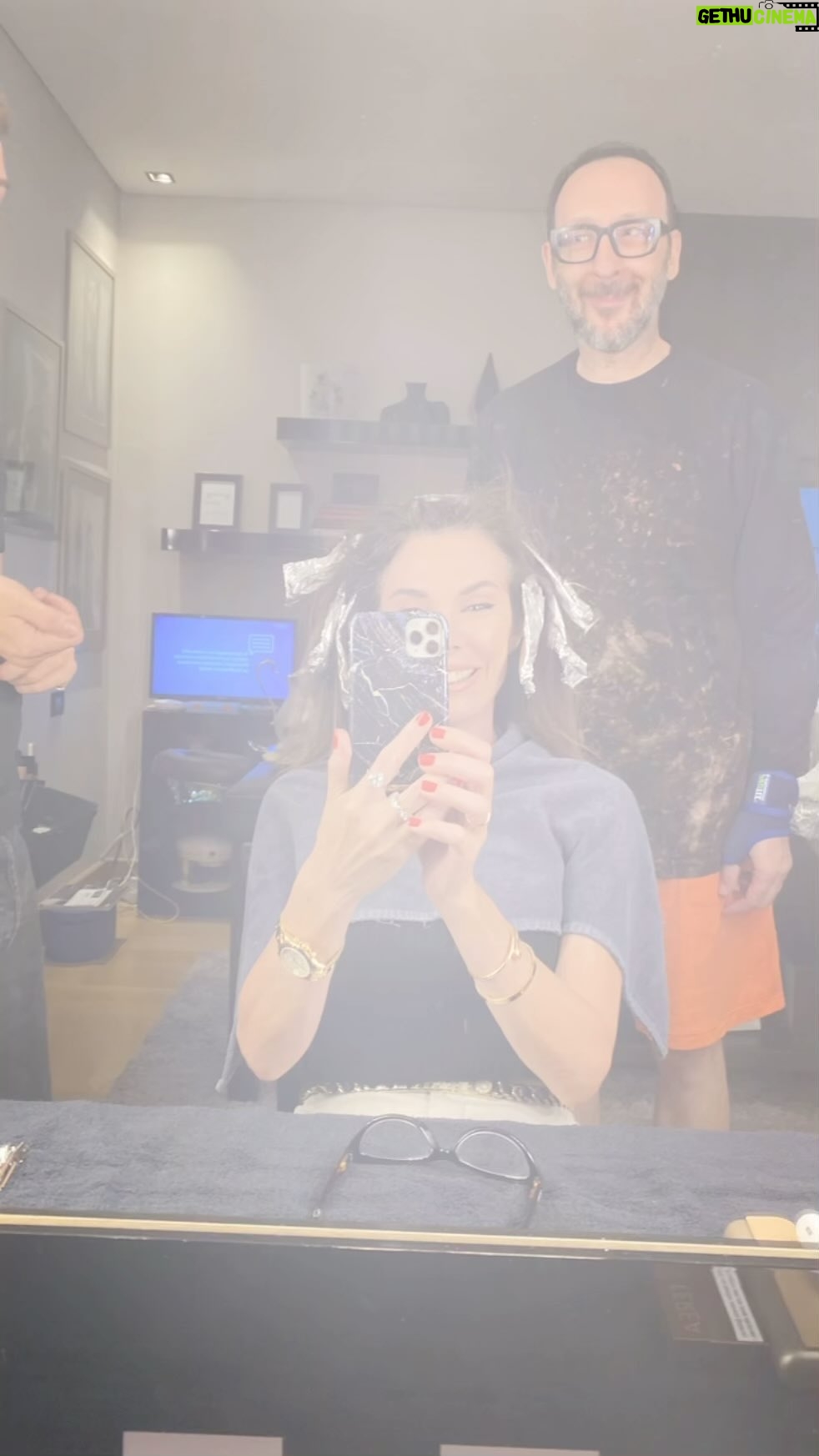 Tatiana Stefanidou Instagram - 💆♀️🧖♀️💇♀️@nicolasvill #hair #hairstyling #haircolour #haircut #hairtransformation