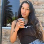 Tatiana Suarez Instagram - Happy 4th of July! Red, white and brew on this fine Sunday! 😉❤️🤍💙 Couldn’t decide, so I chose both 🤷🏻‍♀️ #4thofjuly #america #coffeelover #ootd #coffeesponsorsneeded #smileorsmize #smize #smile #sunday #sundayfunday