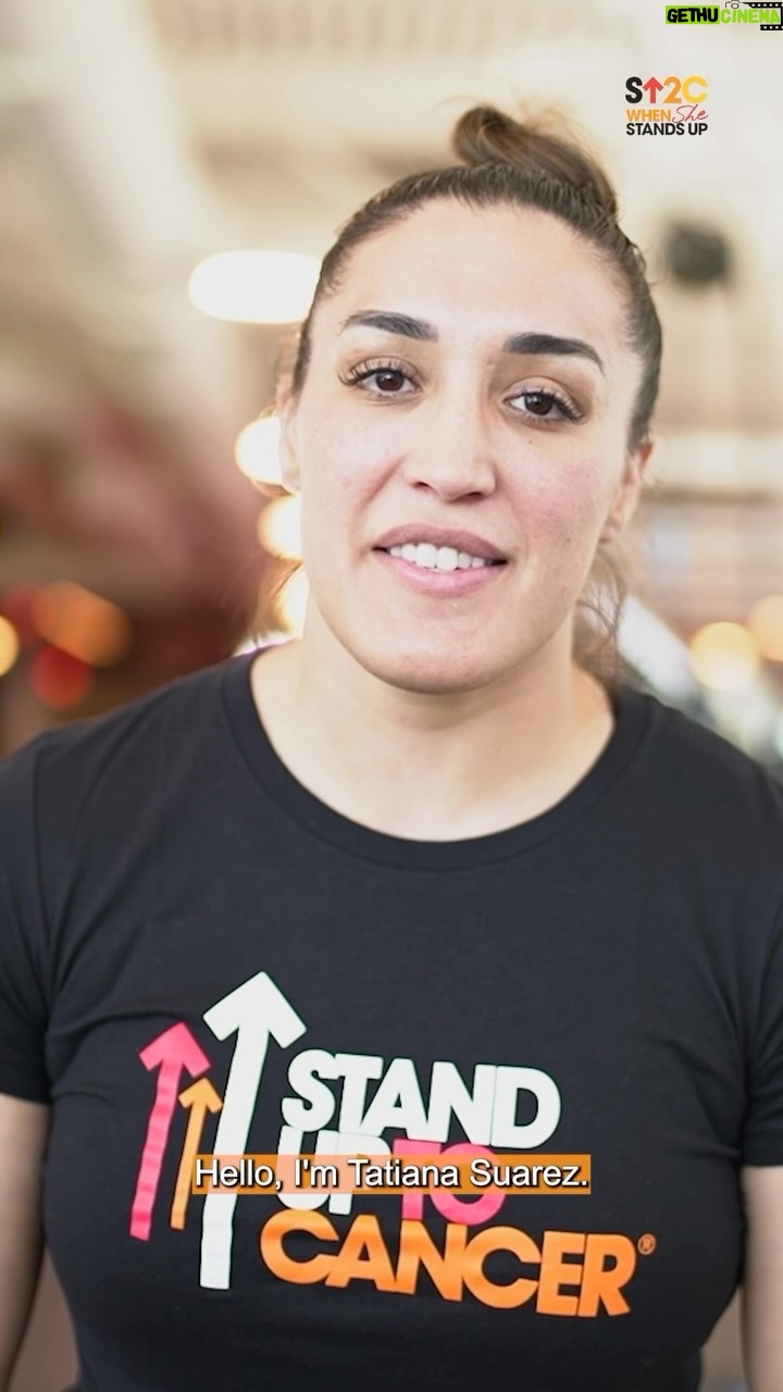 Tatiana Suarez Instagram - #WhenSheStandsUp, she focuses on her goals and the little things that make life great. When she was just 19 years old, UFC strawweight, @TatianaSuarezUFC, suffered a neck injury and treatment for it led to a thyroid cancer diagnosis. Now a survivor, Tatiana treasures each day doing the job she loves and spending time with family. 🧡 A gift to #StandUpToCancer helps our research teams make discoveries that can change the lives of cancer patients everywhere. Donate today at StandUpToCancer.org/WhenSheStandsUpIG (link in @SU2C’s bio).