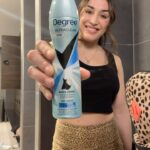 Tatiana Suarez Instagram - #DegreePartner Making the switch to @degree UltraClear has left me smelling fresh and protects against white marks so I can focus on the marks that matter to me!