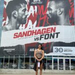 Tatiana Suarez Instagram - I’m so excited to be the co main event here in Nashville, Tennessee. I love competing and I’m blessed to do what I love the most. Almost time 🙏🏽🙌🏽❤️ @patchymix told me to do a different pose. Second slide is what I chose 🤦🏻‍♀️😂 #mma #wmma #ufc #nashville