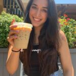 Tatiana Suarez Instagram - Happy 4th of July! Red, white and brew on this fine Sunday! 😉❤️🤍💙 Couldn’t decide, so I chose both 🤷🏻‍♀️ #4thofjuly #america #coffeelover #ootd #coffeesponsorsneeded #smileorsmize #smize #smile #sunday #sundayfunday