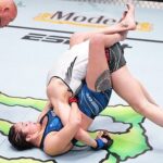 Tatiana Suarez Instagram - 🐍🐍🐍🐍🐍 I love all chokes. But, the guillotine is definitely my favorite. What’s your favorite submission? #mma #wmma #ufc #jiujitsu
