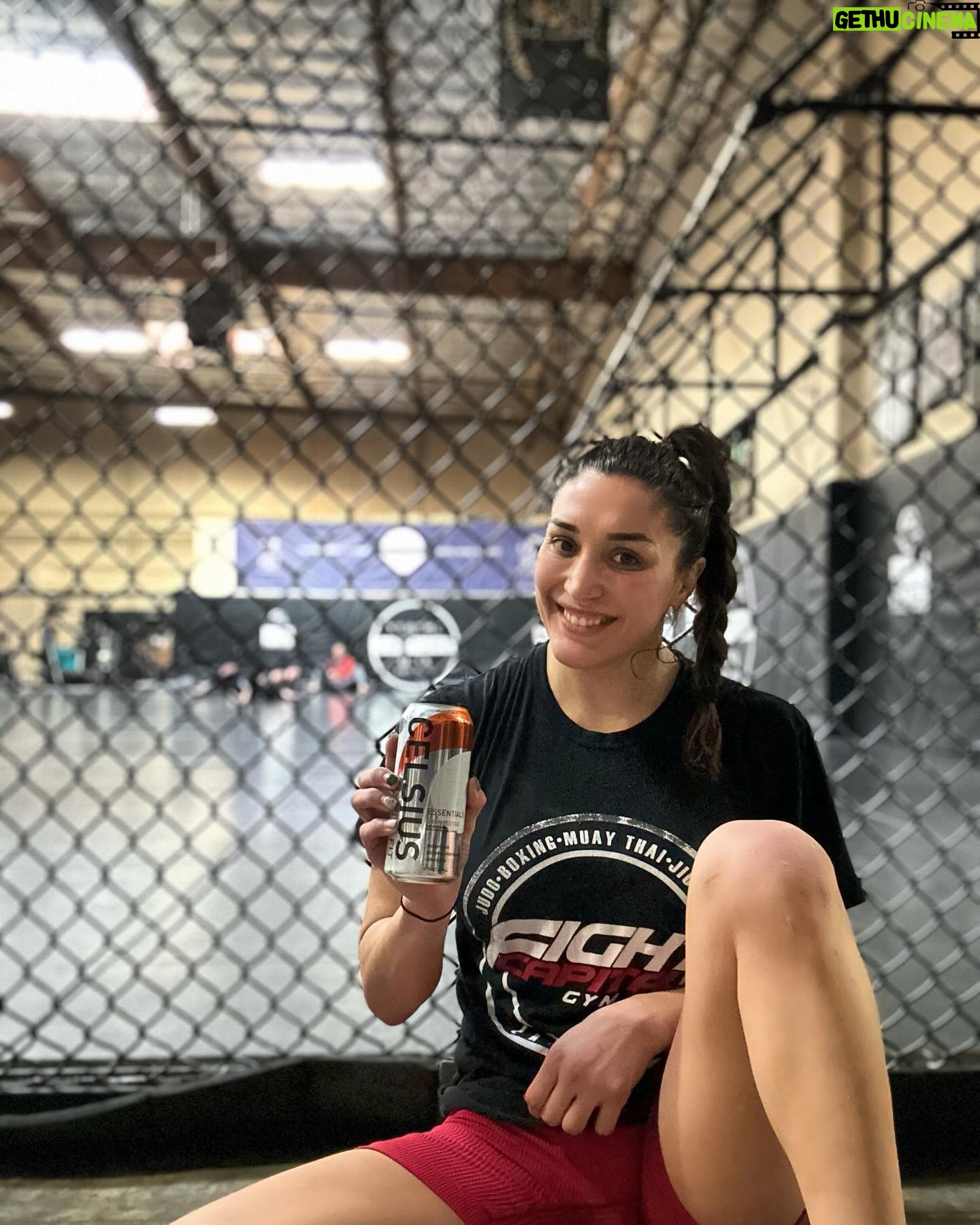 Tatiana Suarez Instagram - Camp has started and @celsiusofficial has the new essential performance line that not only gives me energy but also amino acids. Im diggin’ the new orangesickle flavor 😍 #CELSIUSBrandPartner #CELSIUSLiveFit