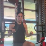 Tatiana Suarez Instagram - Activation day for strength and conditioning. It ain’t much but it’s honest work 😂 These days generally don’t have the typical squats, deadlifts and bench press everyone loves to post. But, these exercises are just as important. Getting my body to work in unison. Focusing on the small muscles that I often neglect because I’m doing so much craftwork. Sometimes these workouts are tedious but I know they are keeping me strong and healthy. @bckysmmrs thank you for the work #mma #ufc #wmma #strengthtraining