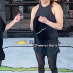 Tatiana Suarez Instagram - “That’s what you don’t want” Nobody wants ripped or uncomfortable tights but the knit found in Sheertex tights is ultra-soft, ultra-strong, and totally versatile (even when @ufc fighter Tatiana Suarez @tatianasuarezufc tries to tear them apart). Shop today at http://sheertex.com