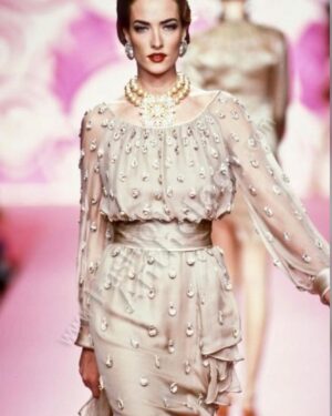 Tatjana Patitz Instagram - Wishing you a Happy 90th birthday Mr Valentino @realmrvalentino ❤️ 
So blessed to have worn so many of your beautiful creations in our collaborations together over the years and sending love and birthday blessings ❤️❤️❤️