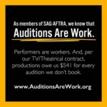 Tavi Gevinson Instagram – Performers, did you know you’re supposed to be paid half the scale day rate for auditions? It’s in the @sagaftra contract! 
I’ve spent the last months working with other union members to create AuditionsAreWork.org, a contract education resource and call to action.
Our new contract vote is coming up, the WGA is on strike, there’s seldom been a better time for performers to talk about the reality of our work and protect what we are owed. 
Go to AuditionsAreWork.org to learn more ☀️ come to our Zoom town hall next week 👩🏼‍💻 @auditionsarework 💛