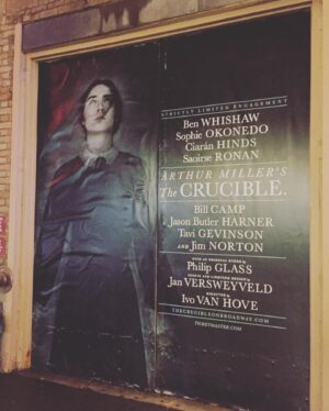 Tavi Gevinson Instagram - The Good John Proctor imagines the months leading up to the events dramatized in Arthur Miller’s The Crucible. You don’t need to know that play to see ours—it’s about childhood, memory, other BUMMERS—but performing in it has led me to realize how LONG I have spent thinking about Miller’s play and how full circle this show feels for me. Ahem:
Pic 2 - 2010 blog post, age 14, showing artful appropriation of Miller’s dialogue 🖼
3 - playing Mary Warren on Broadway in 2016, age 20 🎭
4 - being attacked by Ben Whishaw as John Proctor - rock on 🎸
5 - page from Miller’s autobiography that offers some insight into the misogyny that informed one of the most widely produced American plays…more thoughts on this in good time ⏳ 
6 - spending literal years writing a CRUCIBLE of my feelings about the play…now evolving because… 📑
7 - I learned @talenemonahon was writing a play inspired by it! We started emailing and went to Miller’s archives together at the Harry Ransom Center 😍
8 - two workshops later, rehearsals for The Good John Proctor @bedlambedlambedlam 🌗
9 - opening night with these incredible artists I love and admire so much ❤️‍🔥
10 - I play Mercy Lewis, age 14, like I was in this photo, too. ❤️‍🩹