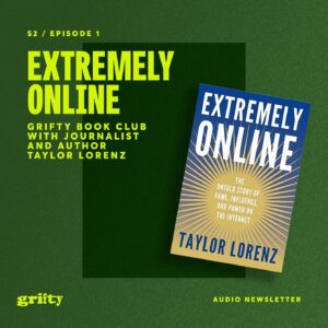 Taylor Lorenz Instagram - Season 2 is here! Our first episode for this new season features @taylorlorenz and her new book, Extremely Online: The Untold Story of Fame, Influence, and Power on the Internet. 

@amanda_montell, @saribethrose, and @kea_bea76 sat down with Taylor to discuss the grifty origin story of the World Wide Web, influencers, and how it forever shapes our daily lives today. 

Now streaming wherever you listen to your favorite podcasts. 

#grifty #griftypod #taylorlorenz #extremelyonline #bookstagram #podcast #amandamontell #saribethrosenberg #thewellnesstherapist