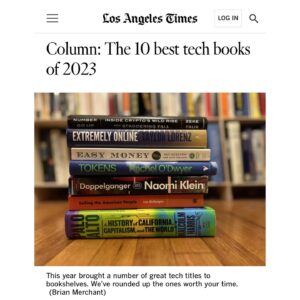 Taylor Lorenz Instagram - WOW!! The LA Times named @extremelyonlinebook one of the best tech books of the year!!!! What they wrote about it is so kind I can’t get over it.