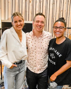 Taylor Louderman Instagram - The Write Out Loud Album dropped! We are so excited to share the 2020 winning songs. Here are a couple photos from our recording session: @ethancarlson5 wrote the song “Samson” which @arianadebose sang and I did some back up screaming on, and @brauhala is our Music Director extraordinaire.

Let us know how you like it below? And comment if you know the first time Ari and I worked together. ;)

Search Write Out Loud 2020 on all streaming platforms.
#writeoutloud #musicaltheatre #songwriter #broadway