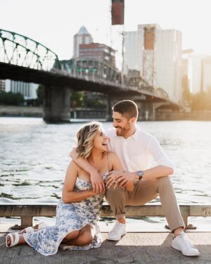 Taylor Misiak Instagram - Five years ago, the guy I had just started dating asked me to move to a new city and be his girlfriend. And I said you know what, fuck it - sounds like fun! Two weeks ago Tony took me back to what is now one of my favorite cities in the world and asked me to be his wife. And I said, fuck it - sounds like fun!!!