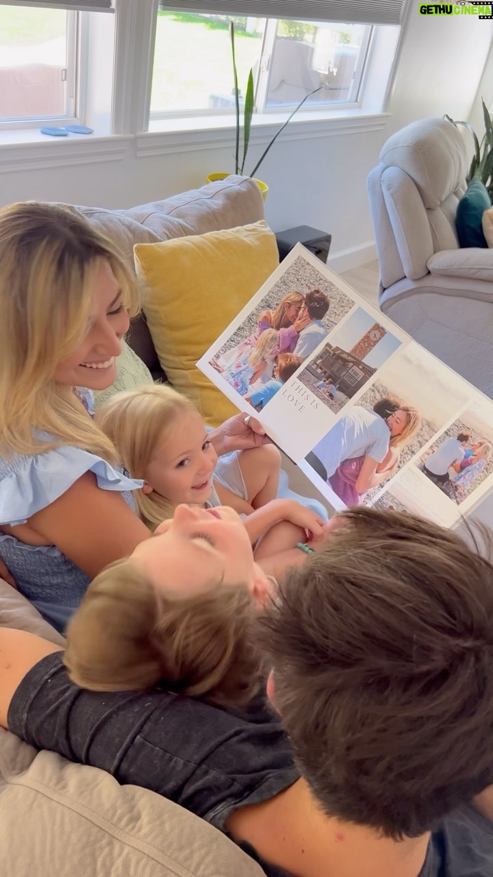 Taylor Dooley Instagram - Our Mixbook photo book is here and we are all in love 😍 The @mixbook app made it incredibly easy to make the most gorgeous engagement book for our family to remember the most special day by 💛 The app is quick & easy-to-use, which made my life so much easier when designing a photo book. I’m so incredibly happy & can’t recommend #mixbook enough! #sponsored