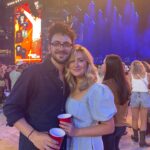 Taylor Dooley Instagram - I need something You Proof 🤠🩵 // @morganwallen sure knows how to throw a party 😉 Had the best time with the best people last Saturday. Thanks so much for everything @tylercoleguitar … you KILLED it 🔥🎸