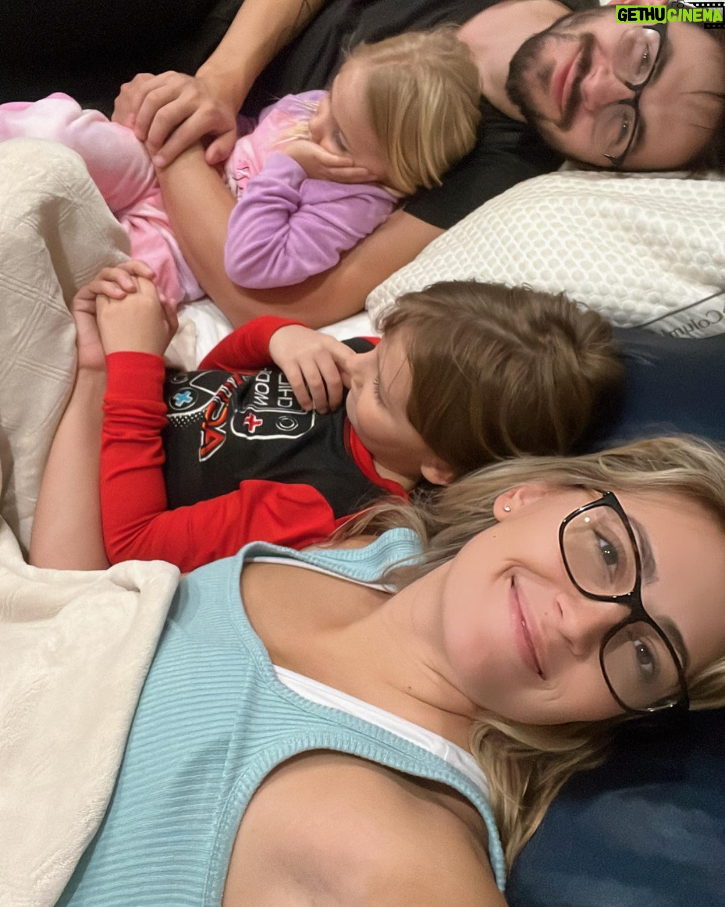 Taylor Dooley Instagram - September, you’ve been an interesting month…one filled with lots of sickness & frustrations but also filled with so much love, cuddles, and family bonding. Let’s see what October has in store for us 🧡// September photo dump 🥰 1. The one day I did my hair this month, feeling myself. 2. Cuddle puddle with my favorites 3. Adaline discovered songwriting and her first original single “You Gotta Wait For You True Love” is currently being worked on, by her 😂 4. My mini man lost his two front teeth and is starting to look older which is killing me 😭 5. Sick and tired of being sick and tired. 6. More cuddles but this time wif my hubby (omg, we’ve been married a month 🥰). 7. Game Cube Mario Party, patiently waiting for my hubs to wake up and realize it’s his turn 8. Siblings who love each other (most of the time) 9. Homeschool outside with my girl 💛 10. Ended the month by FINALLY feeling a little better and got to meet Bluey and Bingo at the zoo😍
