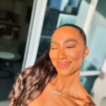 Taylor Hale Instagram - Finally got my 15 minutes of LA sunshine ☀️ Annnnnd I still can’t figure out the perfect combo to get my flyaways to lay flat - updates soon…