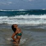Taylor Hale Instagram - It was me vs the ocean and if you saw the rest of the photos in my camera roll - we’d all agree the ocean won 🤣
