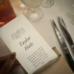 Taylor Hale Instagram - Had to learn the hard way that champagne will absolutely contribute to the free flowing of tears at a wedding. Congratulations Andrea and Tyler 🖤