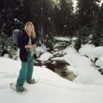 Taylor Hickson Instagram - sliding down the mountain on your bum is…. skiing right…? #babysfirstskihill