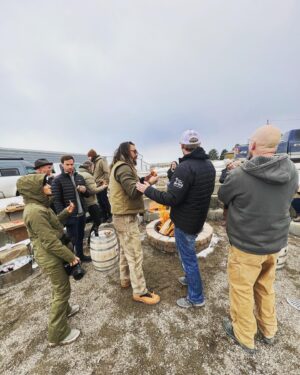 Taylor Rees Instagram - It was around this campfire on our first shoot for @meilivodka I met the farmers, distillers, community and their greater families. It was supposed to be a quick visit as there was a lot going on that day but it turned into 5 hours of sharing stories and playing billiards late into the night. This shoot and all our time since with  @prideofgypsies and @blainehalvorson has solidified my love for these two as my forever brothers. I believe in what they are creating and the care they take at every step. I love the greater team we have at the helm of this endeavor. There are good things within the world of what we can make, sell, and enjoy and @meilivodka is definitely one of them. Check out the films on the Meili IG for more of the story. @renan_ozturk @maineikinimaka @da_bray @rexchiodo