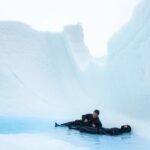 Taylor Rees Instagram - These two, never not talking shop at the office water cooler. Also never not observing, shooting, droning, timelapsing, experimenting, failing, fixing, trying again. Couldn’t ask for a better team to create stories with 💙 @rudy.le @renan_ozturk @expedition.studios [shot on #sonyalpha #alpha1 for the @natgeo Explorer series, sailing the Northwest Passage #sonypartner #sonyartisan]