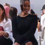 Taylour Paige Instagram – @rabanne show!!! Me as Tony Montana’s wife right after a good blow out #pfw