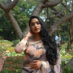 Teja Venkatesh Instagram - Petals of poise, threads of tradition – a symphony of beauty in my Alankriti saree @alankriti_silks In every fold, a story of blossoms. Alankriti's floral charm, an ode to timeless elegance. Thanks for the flawless makeup akka @shobsmakeover Beyond Grateful to grace the pages of Chennai Times Dated 19/2/2024. @praveentyagarajan #chennai #chennaitimes #tejavenkatesh #tejainsaree #saree #influencer #trending #sareelove