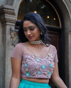 Teja Venkatesh Instagram - The princess couldn't help but feel a radiant joy as she adorned herself in the exquisite gown. 🤍🤍

📸 @asg_photography._ 
Makeup @preethiga_makeoverartistry_ 
Costume @aadmirah_by_sona