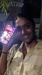 Teja Venkatesh Instagram - How life throws you at never in my life imagined will be watching thalapathy soooo near 🥹🤍 It feels like a dream turned reality, and the surrealness of it all is still sinking in. This is undoubtedly a fan's ultimate moment, one that I will cherish forever. From my early years, I have admired and idolized Thalapathy, growing up with his films. The memory of seeing him on my birthday is etched in my heart, Innum ennala andha naal la maraka mudiyala watching you on my birthday was more special 😭😭 always a huge fan you forever and ever #vijay #fangirl #onlythalapathy @actorvijay 🤍🥹🤍🥹